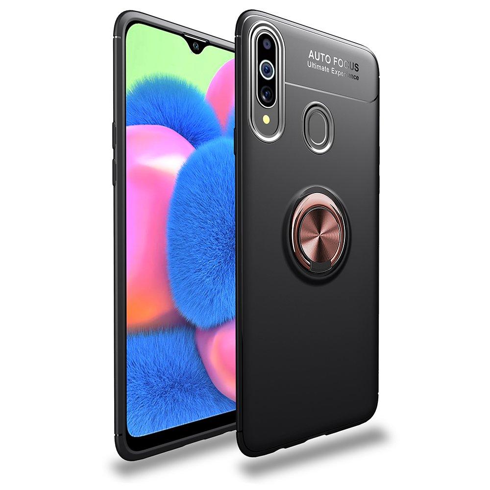 Galaxy A20S - Stilsäkert Praktiskt Skal med Ringhållare