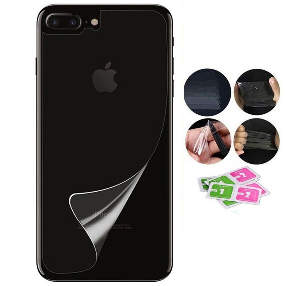 2-PACK iPhone 8 Plus Mjukt Baksida Skärmskydd PET 9H 0,2mm