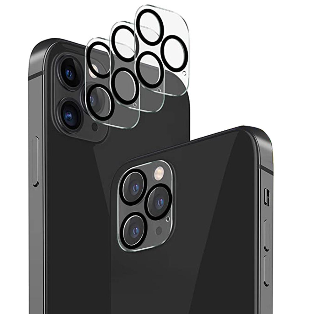 3-PACK iPhone 12 Pro Högkvalitativt Ultratunt Kameralinsskydd