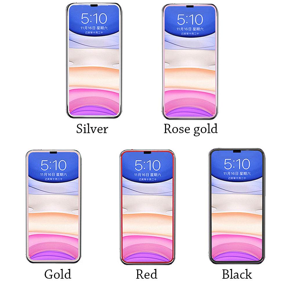 3-PACK iPhone 12 Pro Aluminium Skärmskydd HD-Clear 0,2mm