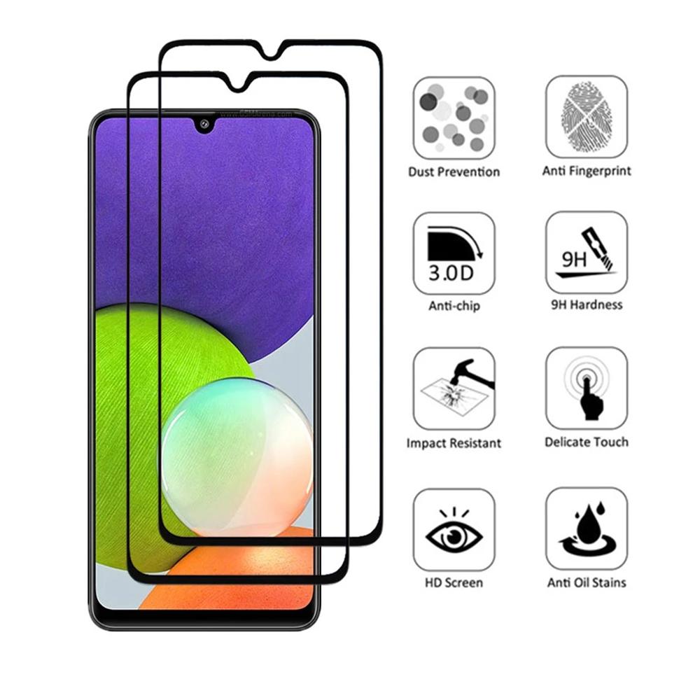 Galaxy A12 Skärmskydd + Kameralinsskydd 2.5D HD 0,3mm