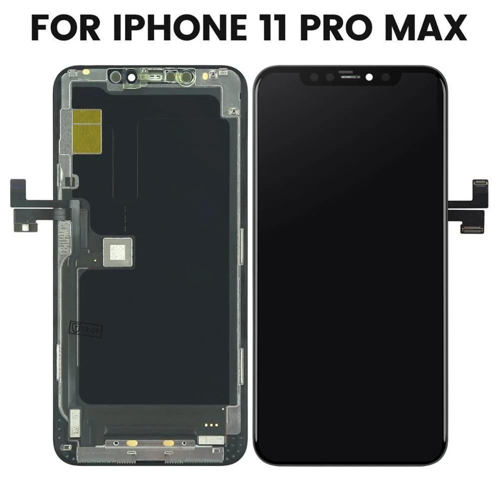 GW Soft OLED LCD & Pekskärm Digitizer AAA+++ iPhone 11 Pro Max