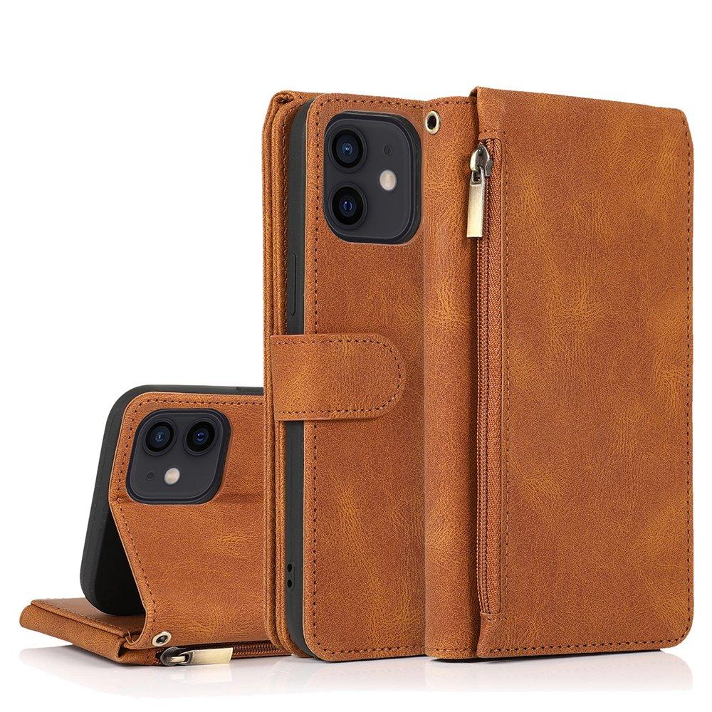 iPhone 12 - Professionellt Robust Floveme Plånboksfodral