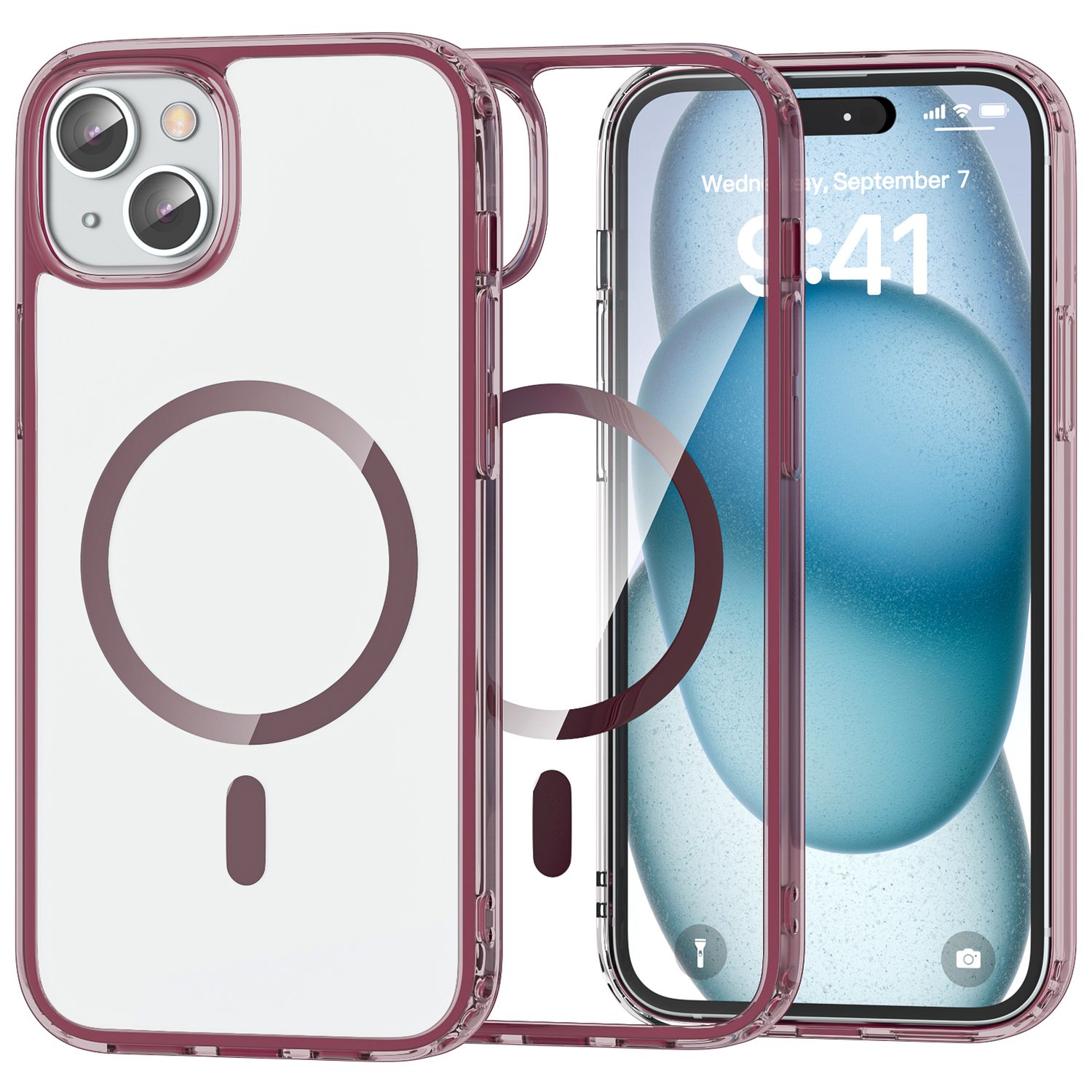 ColorPop iPhone 15 Skal CH MagSafe Transparent
