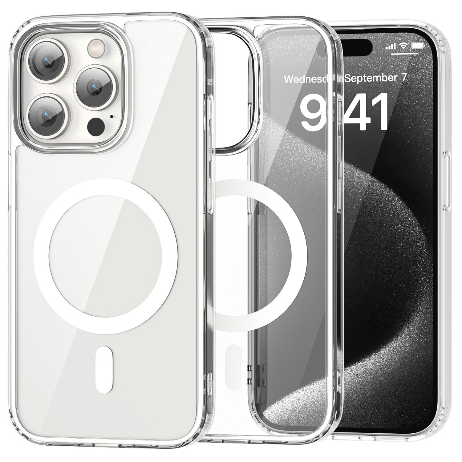 ColorPop iPhone 15 Pro Max Skal CH MagSafe Transparent