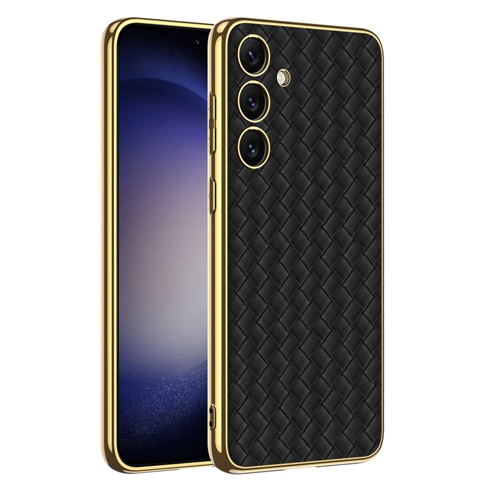 GKK Galaxy S24 Plus Skal Vävd Hybrid Läder