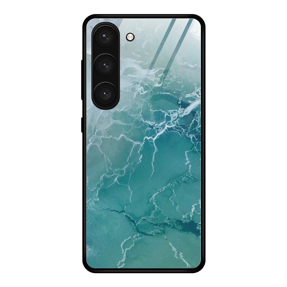 Galaxy S24 Plus Skal Härdat Glas Green Ocean