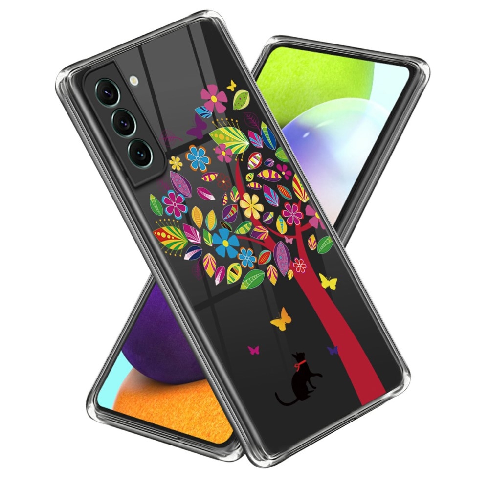 Galaxy S24 Plus Skal Med Tryck Blommigt Träd