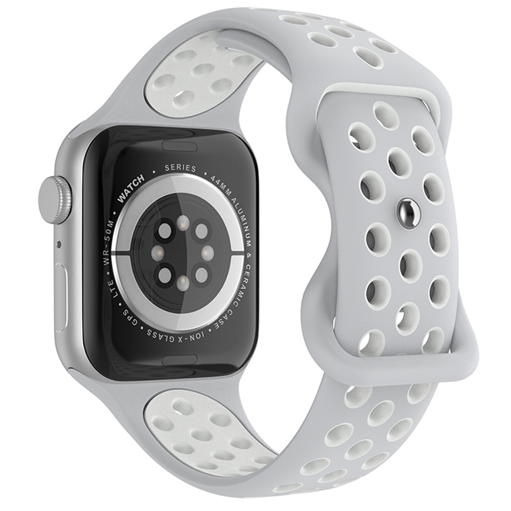 Sportarmband Dual-Color Apple Watch 42/44/45/46/49 mm (M/L) Grå