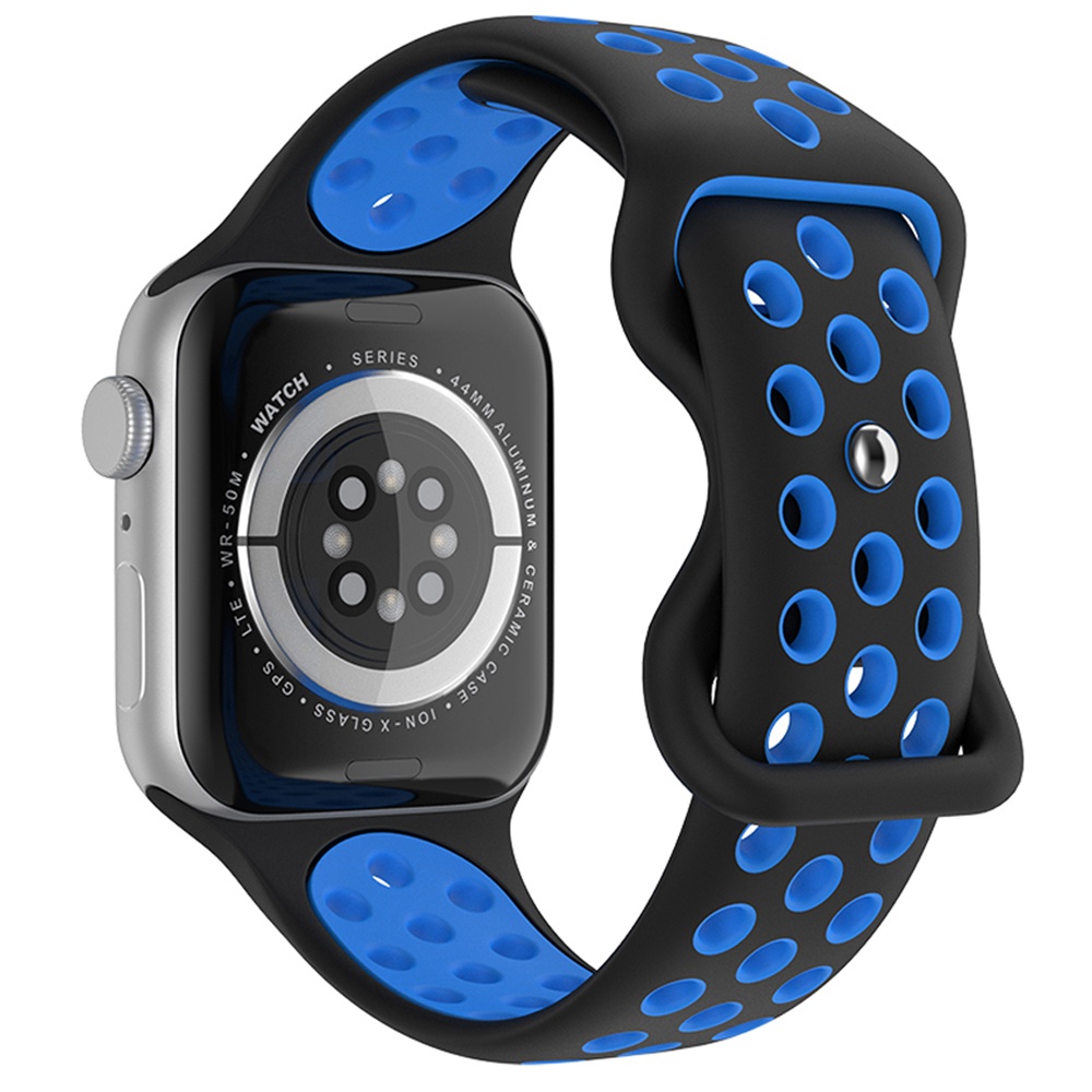 Sportarmband Dual-Color Apple Watch 42/44/45/46/49 mm (M/L) Svart
