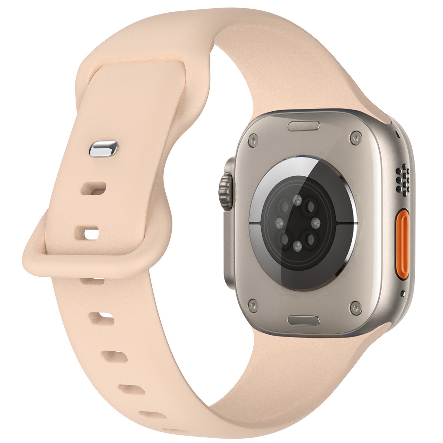 Silikon Armband Butterfly Apple Watch 42/41/40/38 mm (M/L) Sand