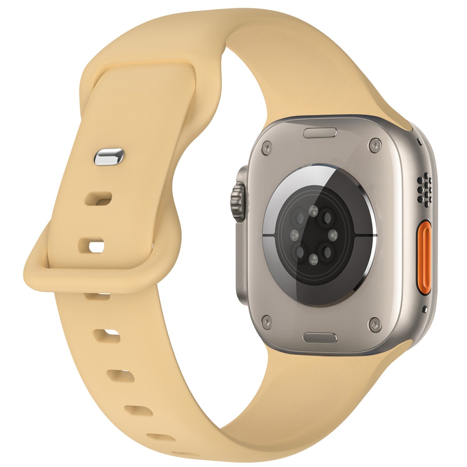 Silikon Armband Butterfly Apple Watch 42/44/45/46/49 mm (M/L) Valnöt