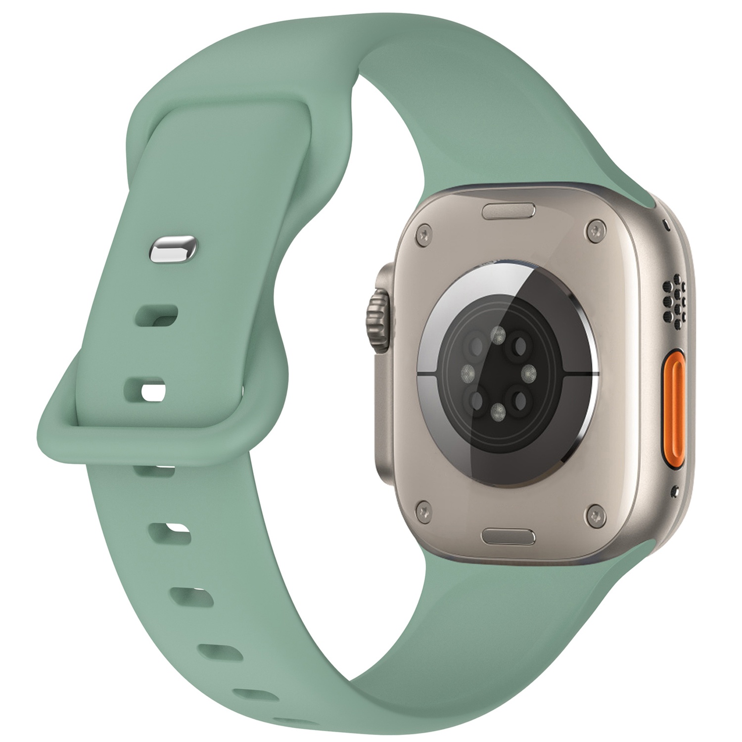 Silikon Armband Butterfly Apple Watch 42/44/45/46/49 mm (M/L) Tallgrön