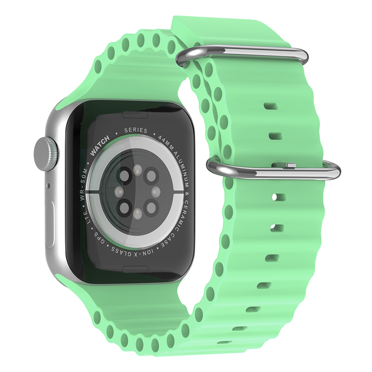 Watch 42/44/45/46/49 mm Armband Ocean Wave Pistasch