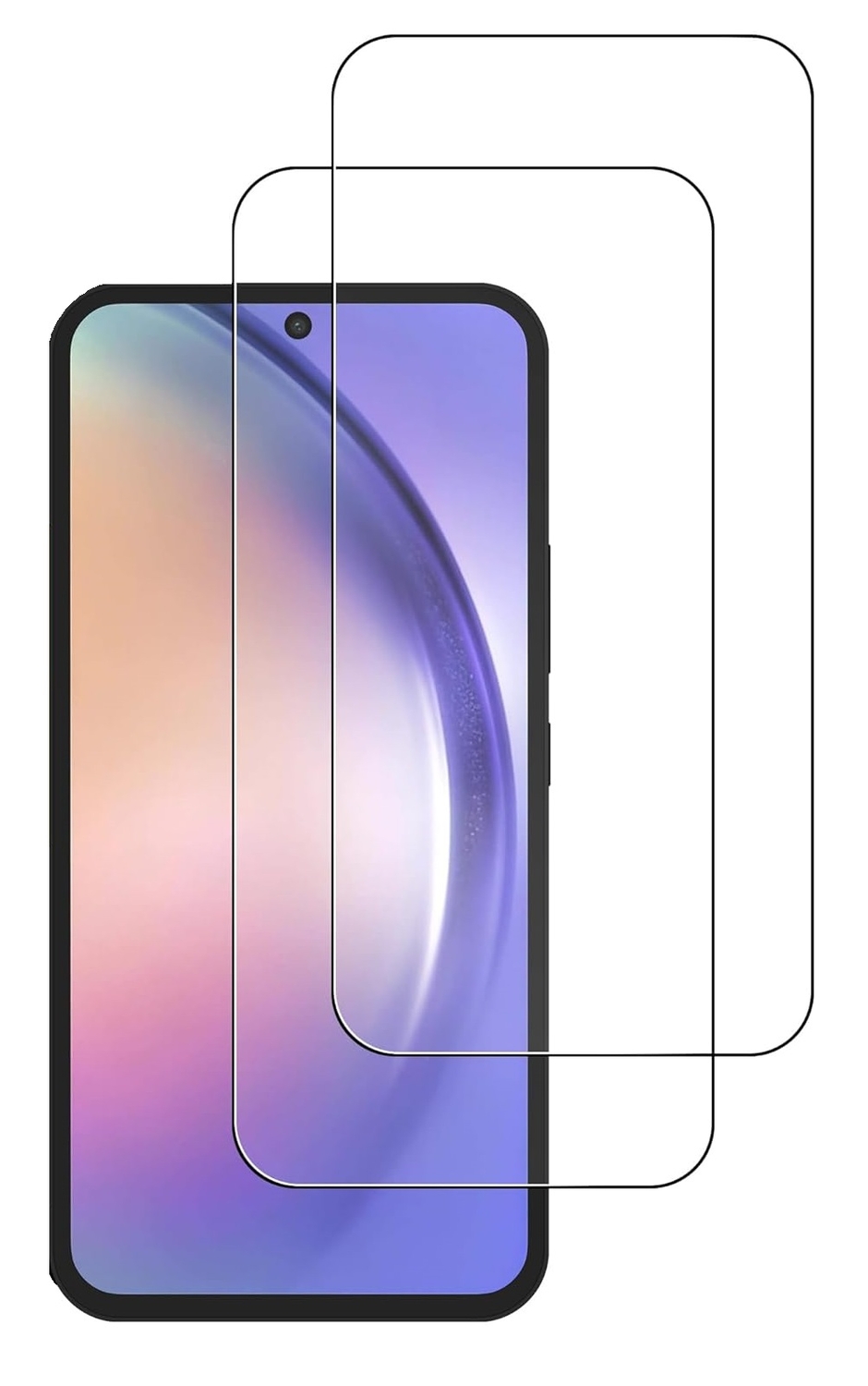 2-Pack Samsung A55 Skärmskydd i Härdat Glas
