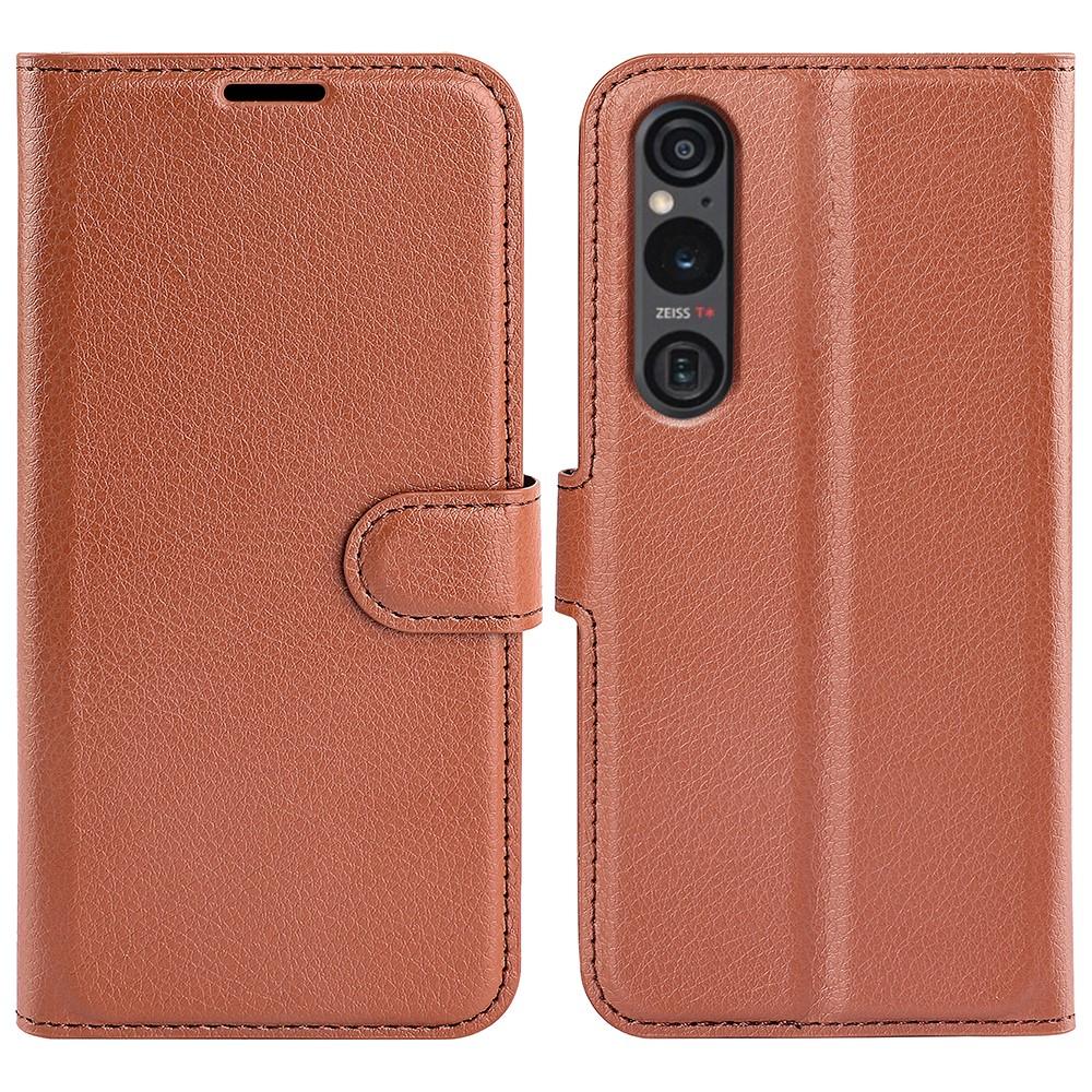 Xperia 1 VI Fodral Litchi Läder