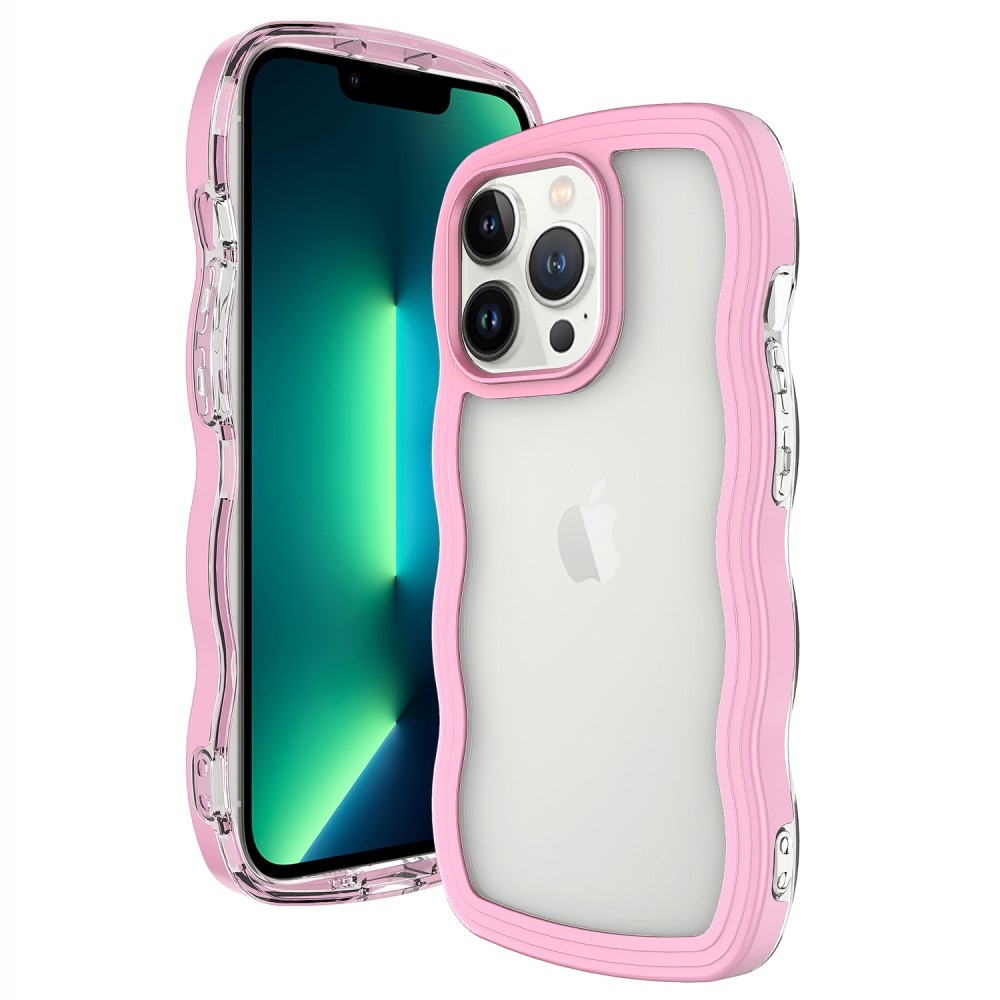 iPhone 15 Pro Max Skal Wavy Hybrid Transparent