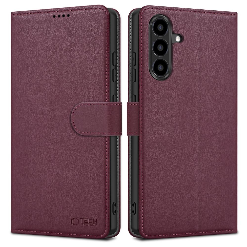 Tech-Protect Samsung Galaxy A56 5G Fodral Läder Mulberry