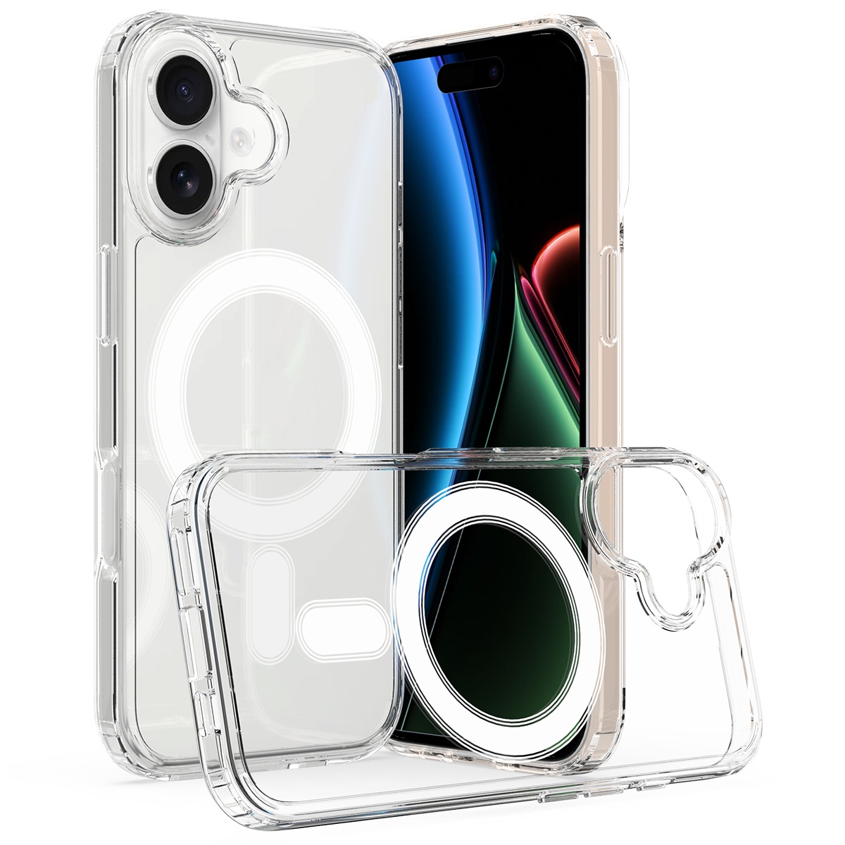 iPhone 17 Skal MagSafe Hybrid Transparent