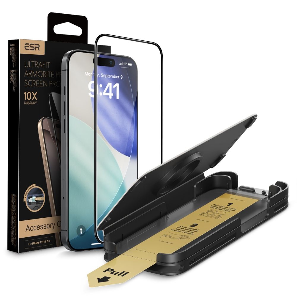 ESR iPhone 17 / 16 Pro UltraFit Armorite Pro Skärmskydd Härdat Glas