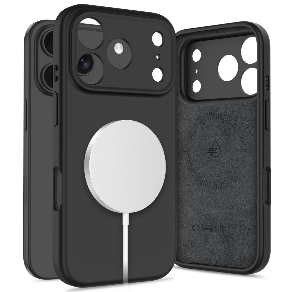 Tech-Protect iPhone 17 Pro Skal MagSafe Silicone Svart