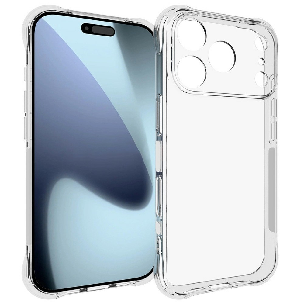 iPhone 17 Pro Max Shockproof Transparent TPU Skal
