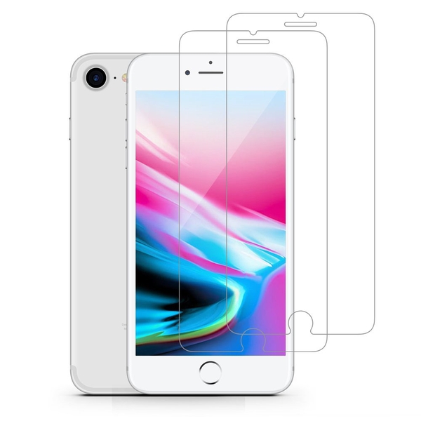2-Pack härdat glas för iPhone 8 Plus
