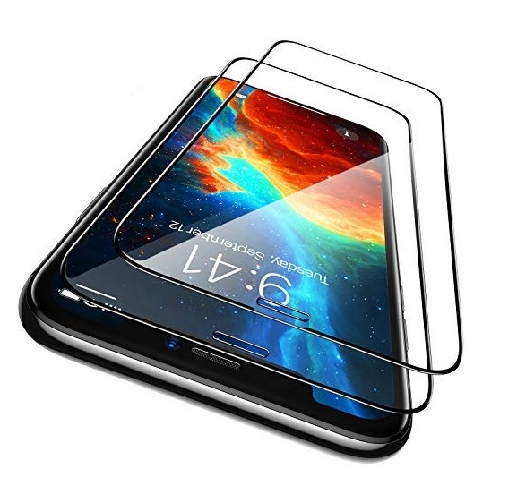 iPhone 12 Pro - 2-Pack Heltäckande Skärmskydd i Härdat Glas