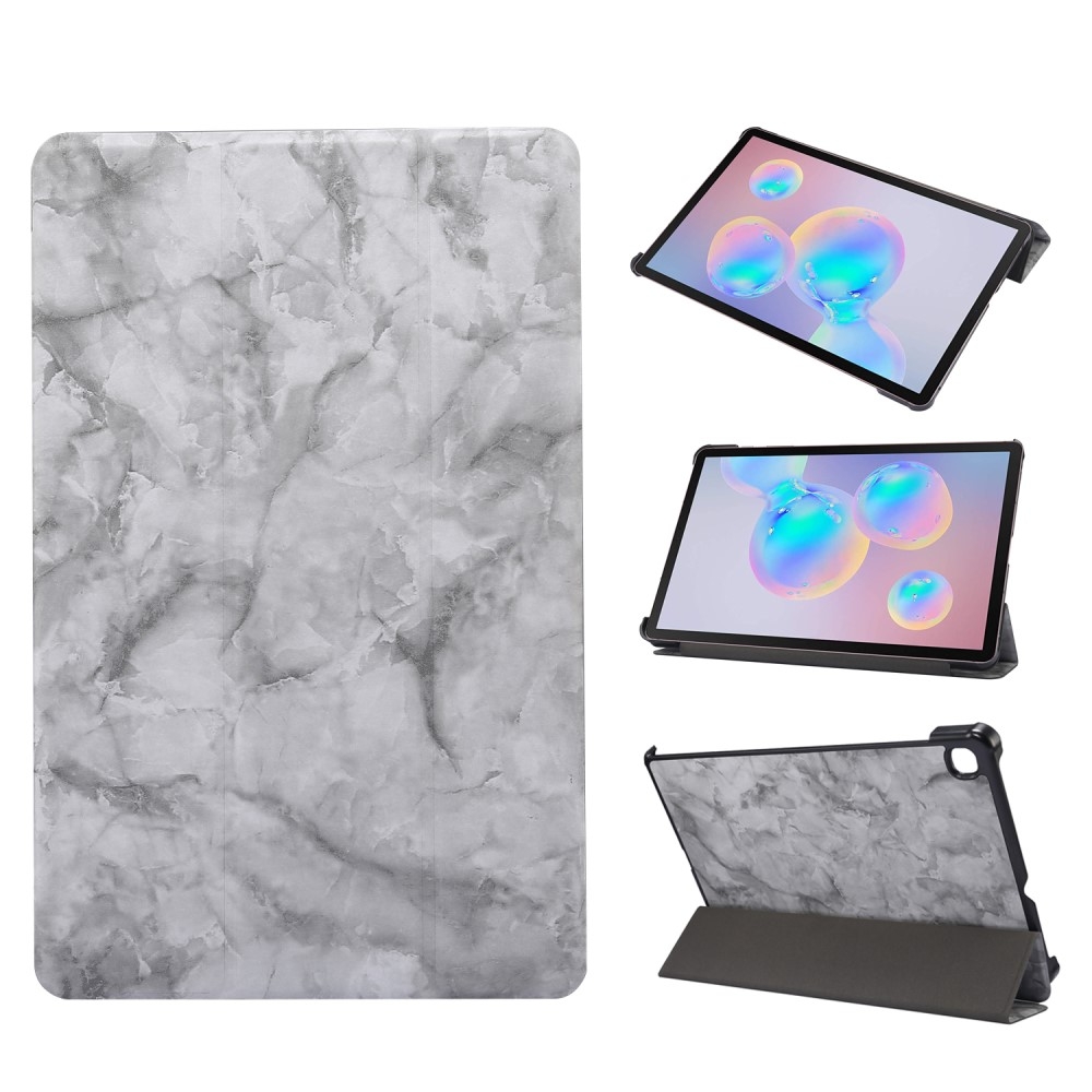 Galaxy Tab S6 Lite - Marmor Tri-Fold Fodral