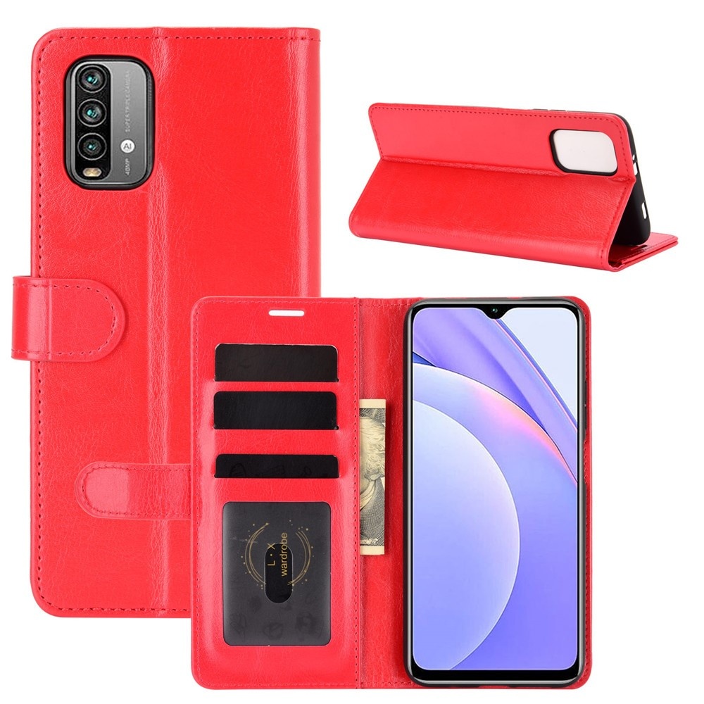 Redmi 9T - Crazy Horse Läder Fodral