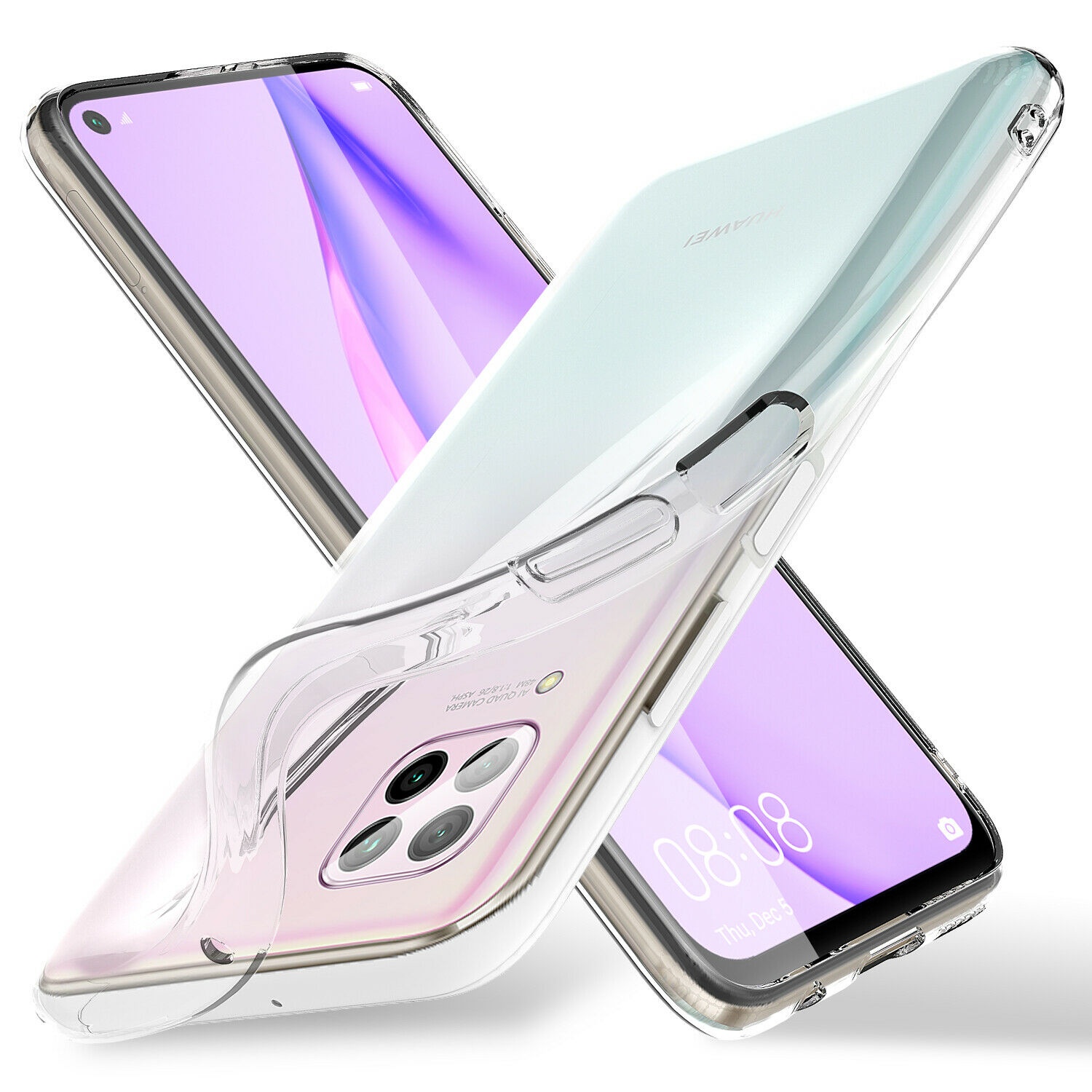 P40 Lite - Transparent TPU Skal