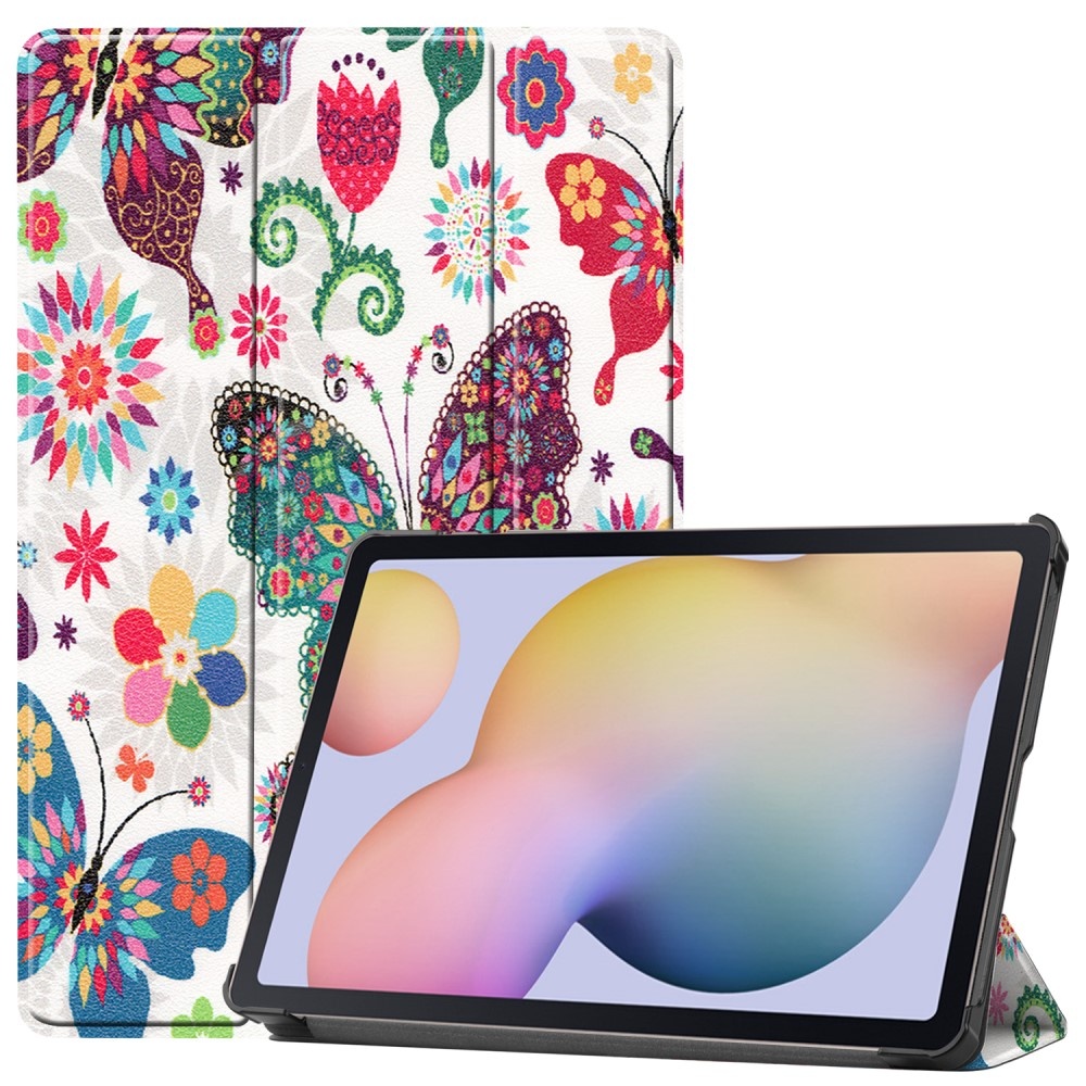 Galaxy Tab S7 / Tab S8 - Tri-Fold Fodral - Fjärilar