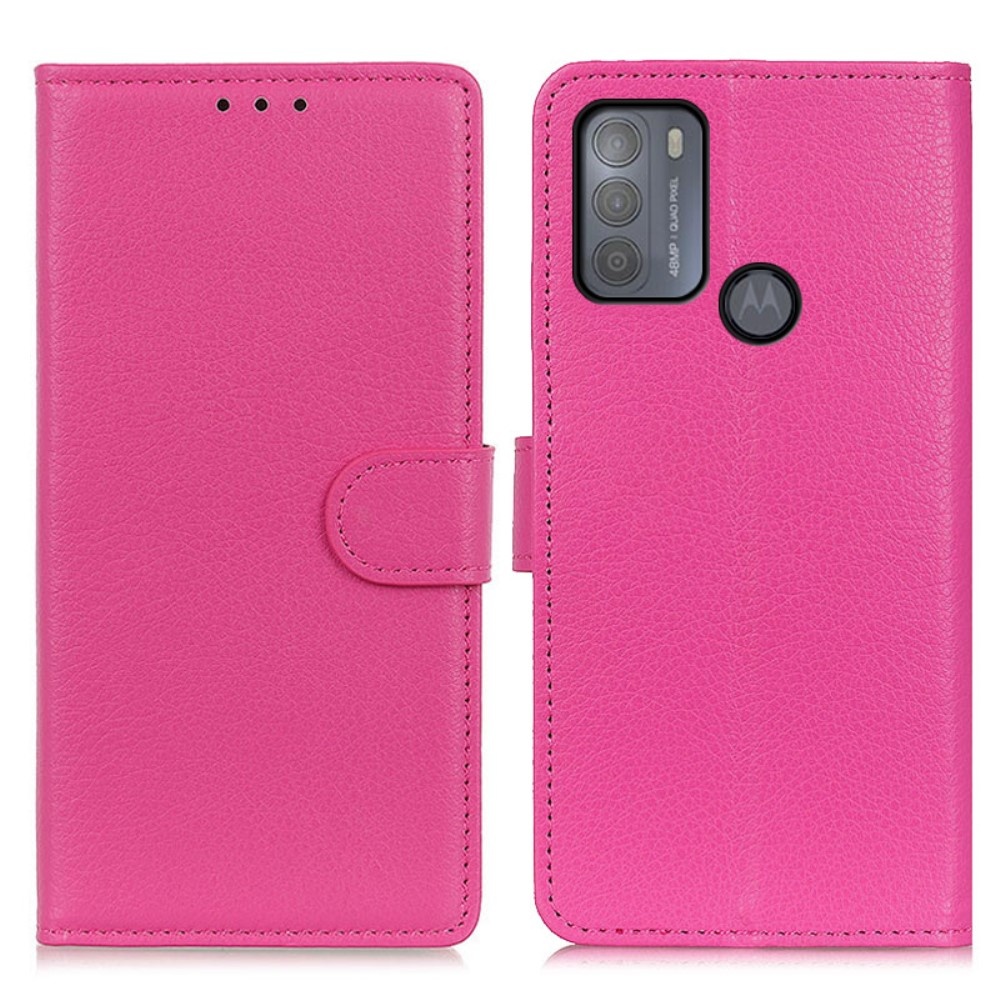 Moto G50 - Litchi Läder Fodral