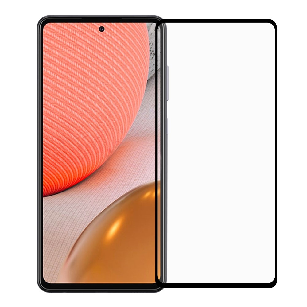 Galaxy A72 - Heltäckande Skärmskydd I Härdat Glas