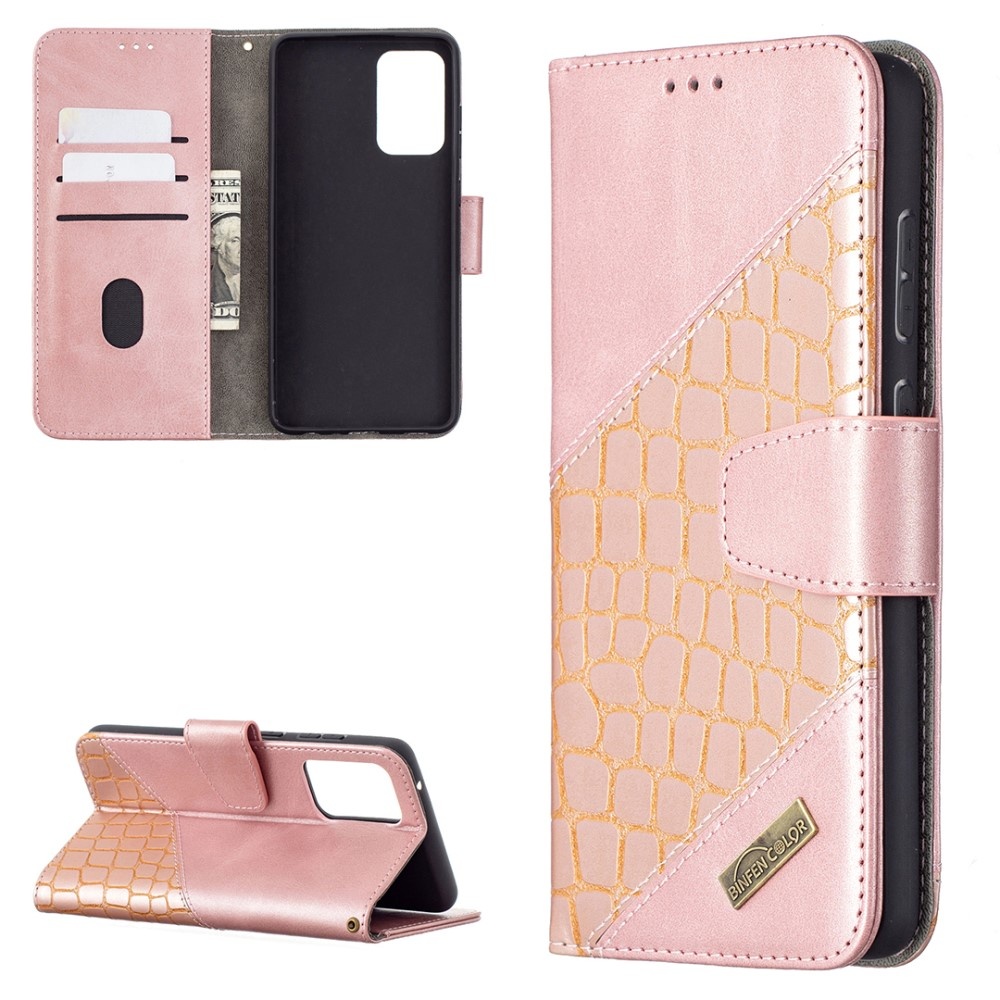Galaxy A72 - Krokodil Läder Fodral