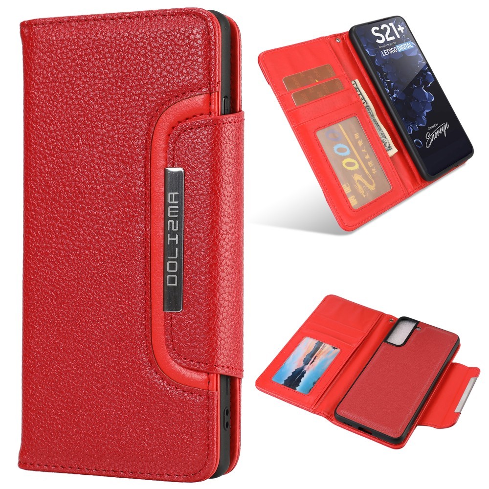 Galaxy S21 Plus - 2in1 Litchi Magnet Fodral