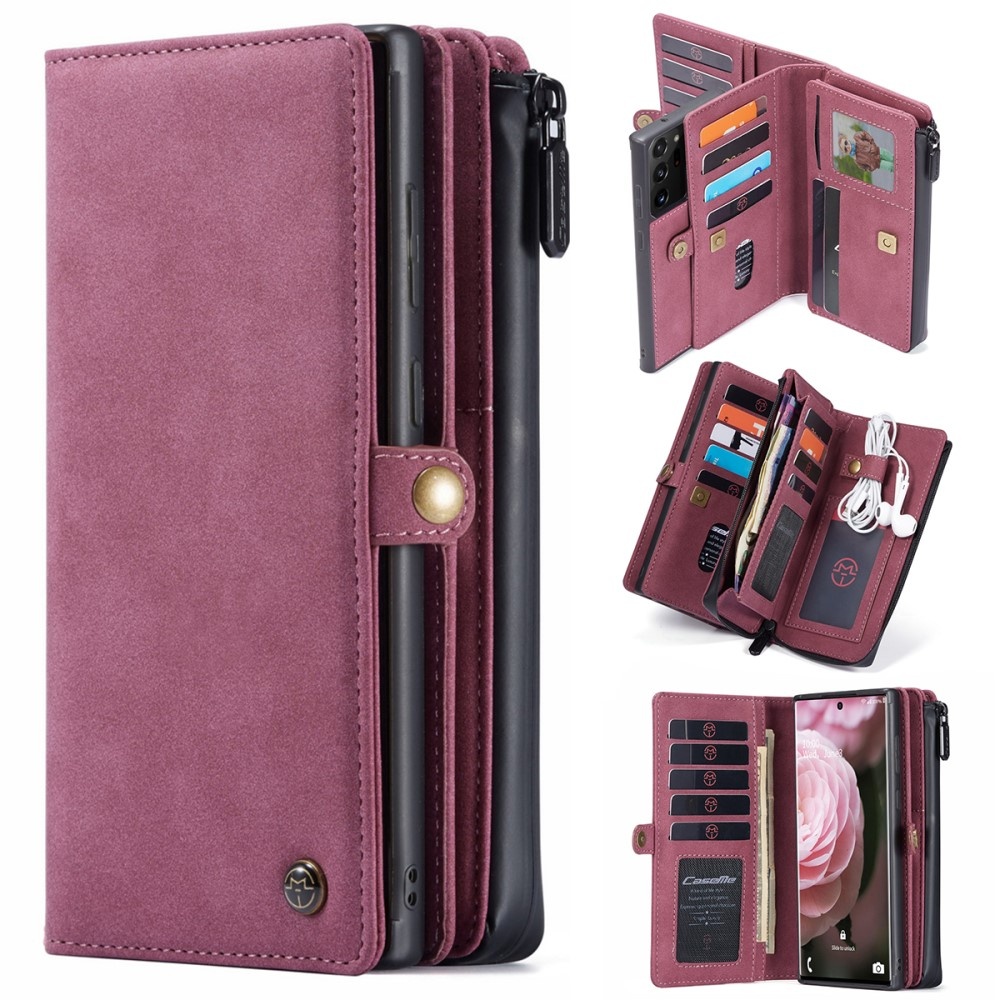 Galaxy S21 Plus - CASEME 2-i-1 Multifunktionellt Plånboksfodral