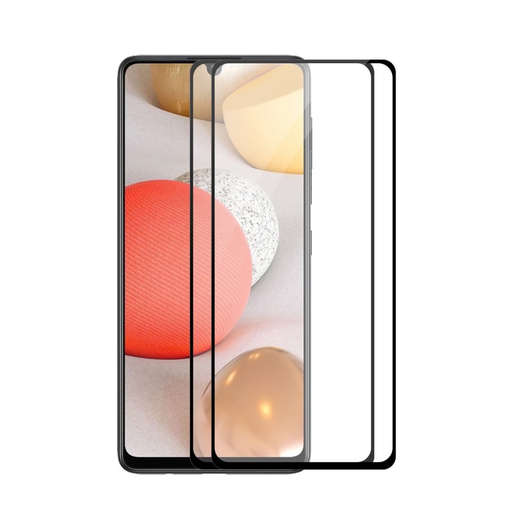 Galaxy A42 - ENKAY 2-PACK Heltäckande Skärmskydd