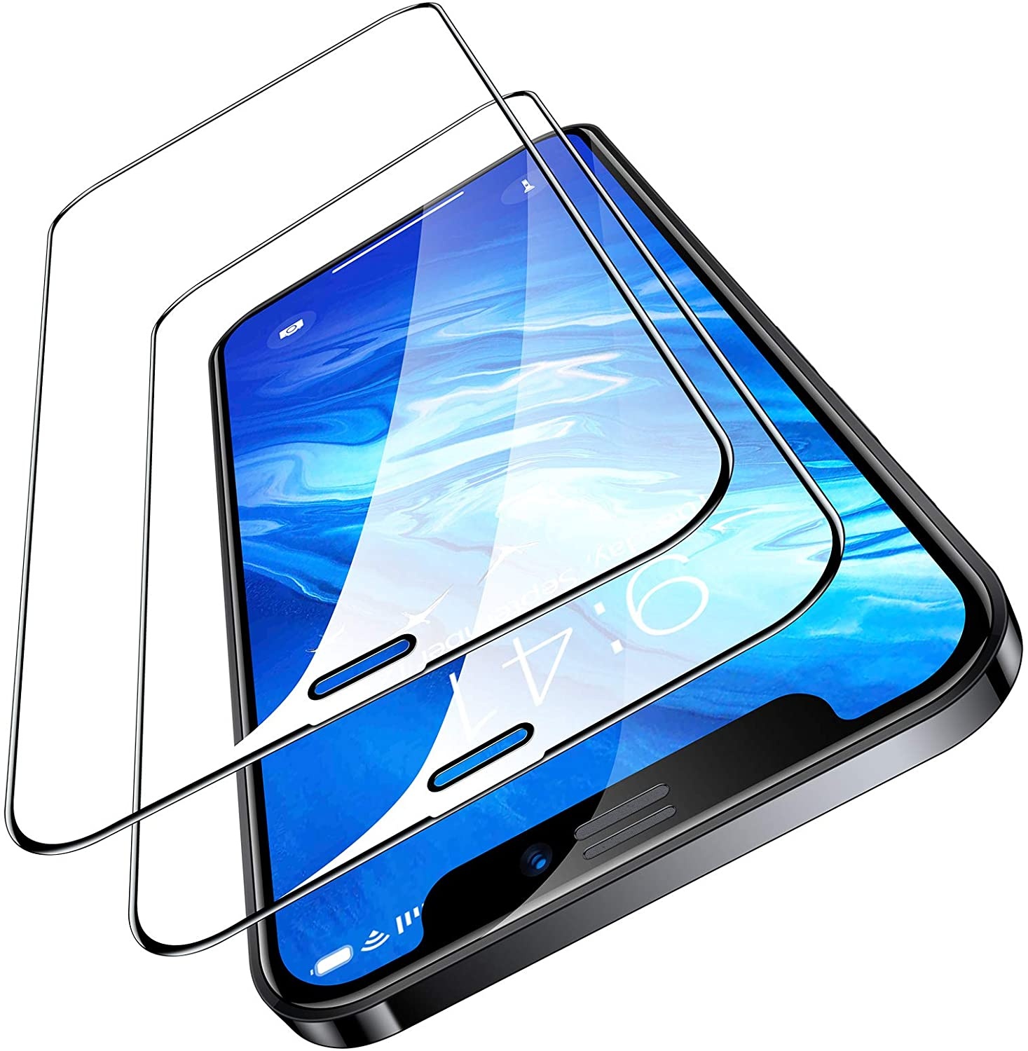 iPhone 11 - 2-Pack Heltäckande Skärmskydd i Härdat Glas