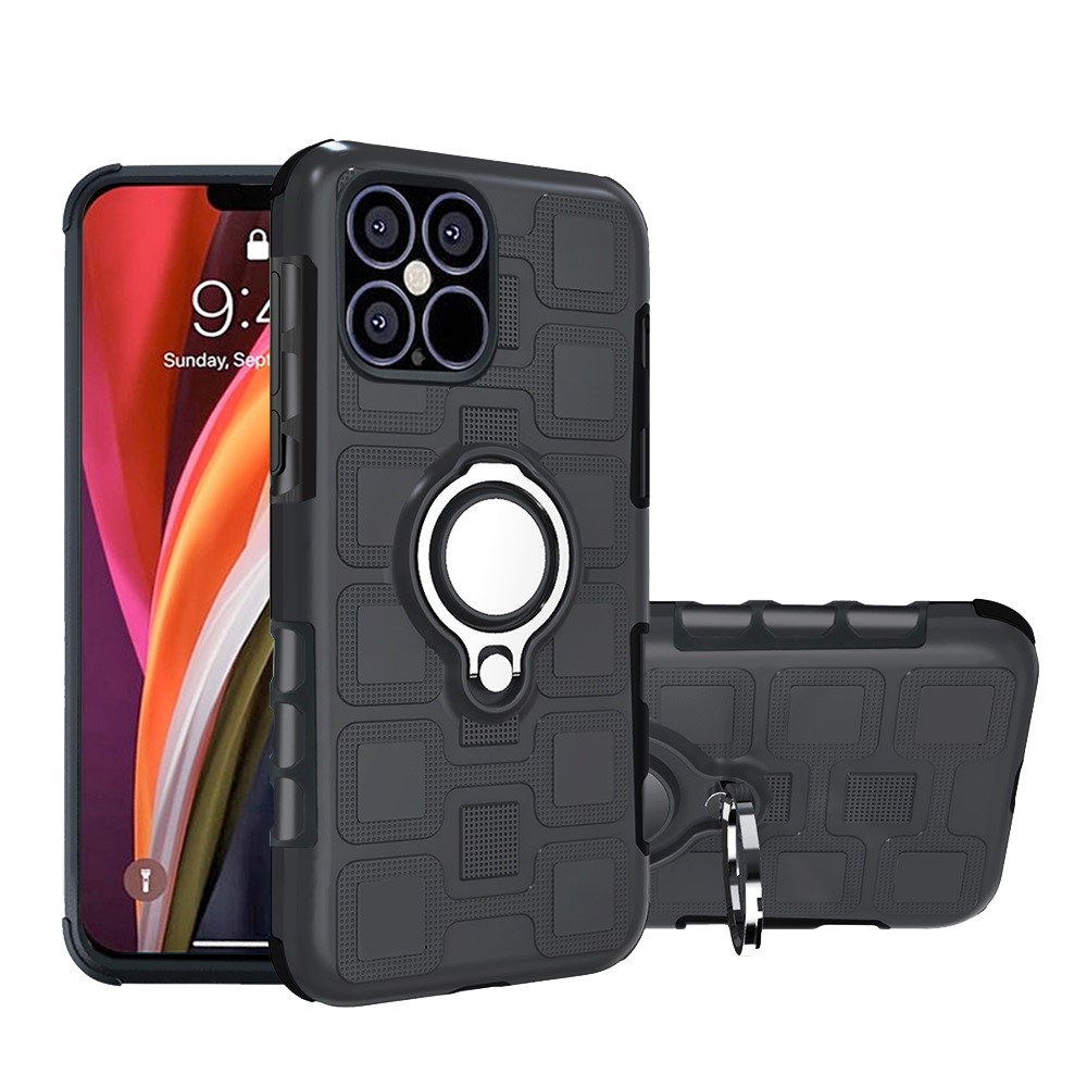 iPhone 12 Pro Max - Geometriskt Ring Skal