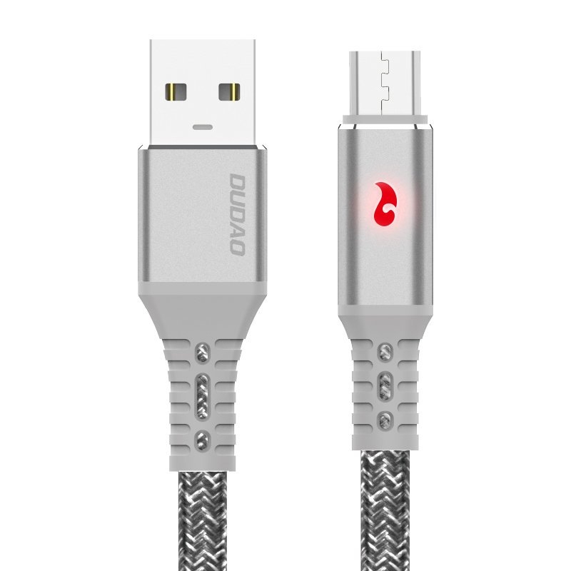 Dudao 1m 3A Micro USB Med LED Indikator