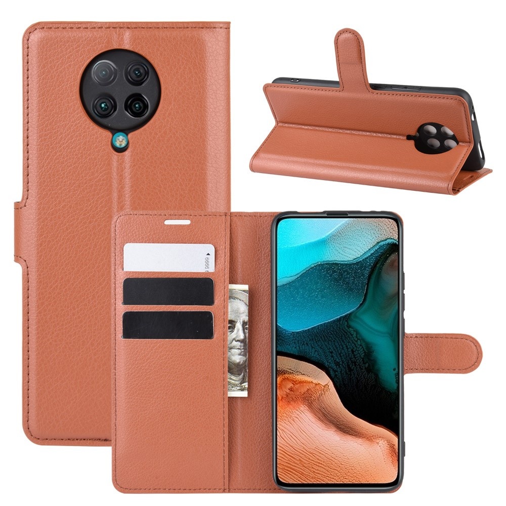 Poco F2 Pro - Litchi Plånboksfodral