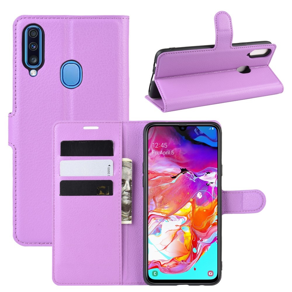 Galaxy A20s - Litchi Plånboksfodral