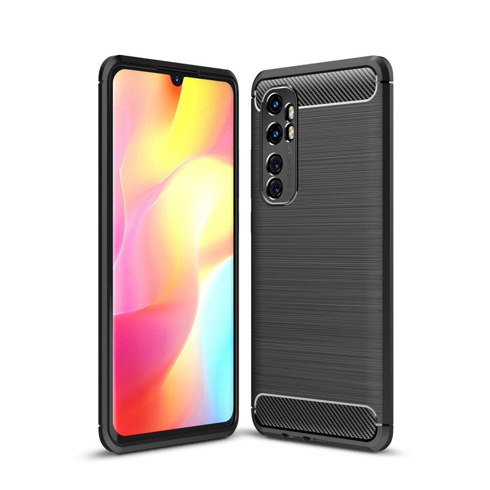 Mi Note 10 Lite - Borstad Stål Textur Skal