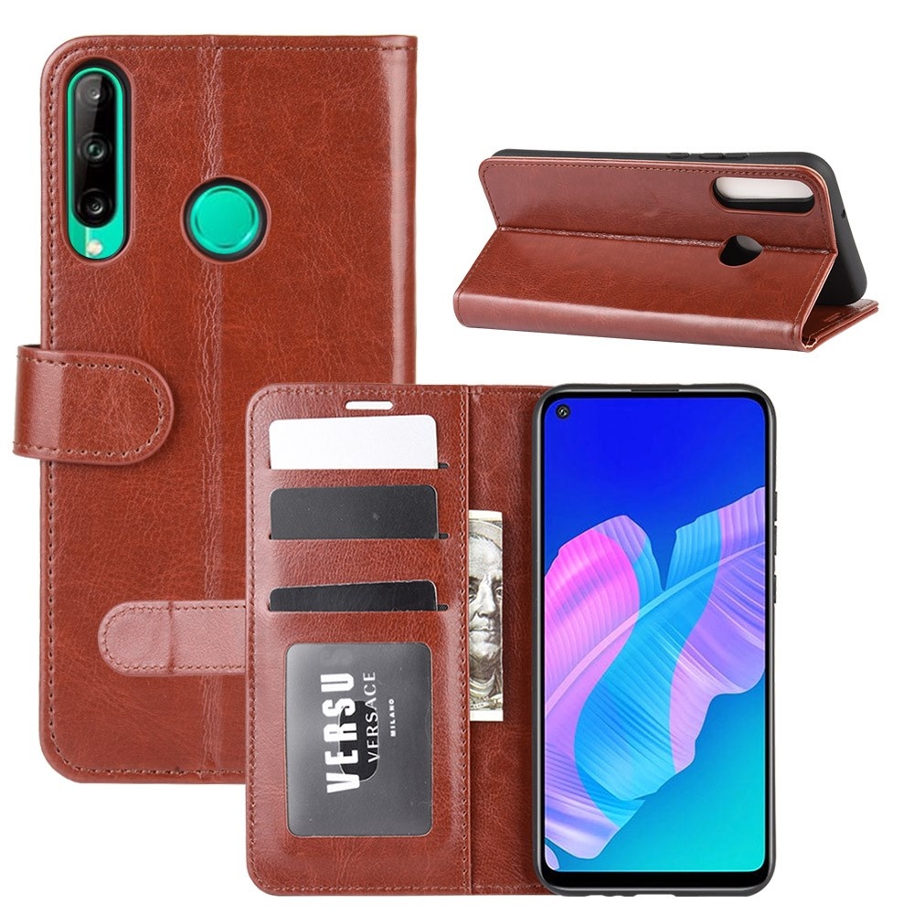P40 Lite E - Crazy Horse Plånboksfodral