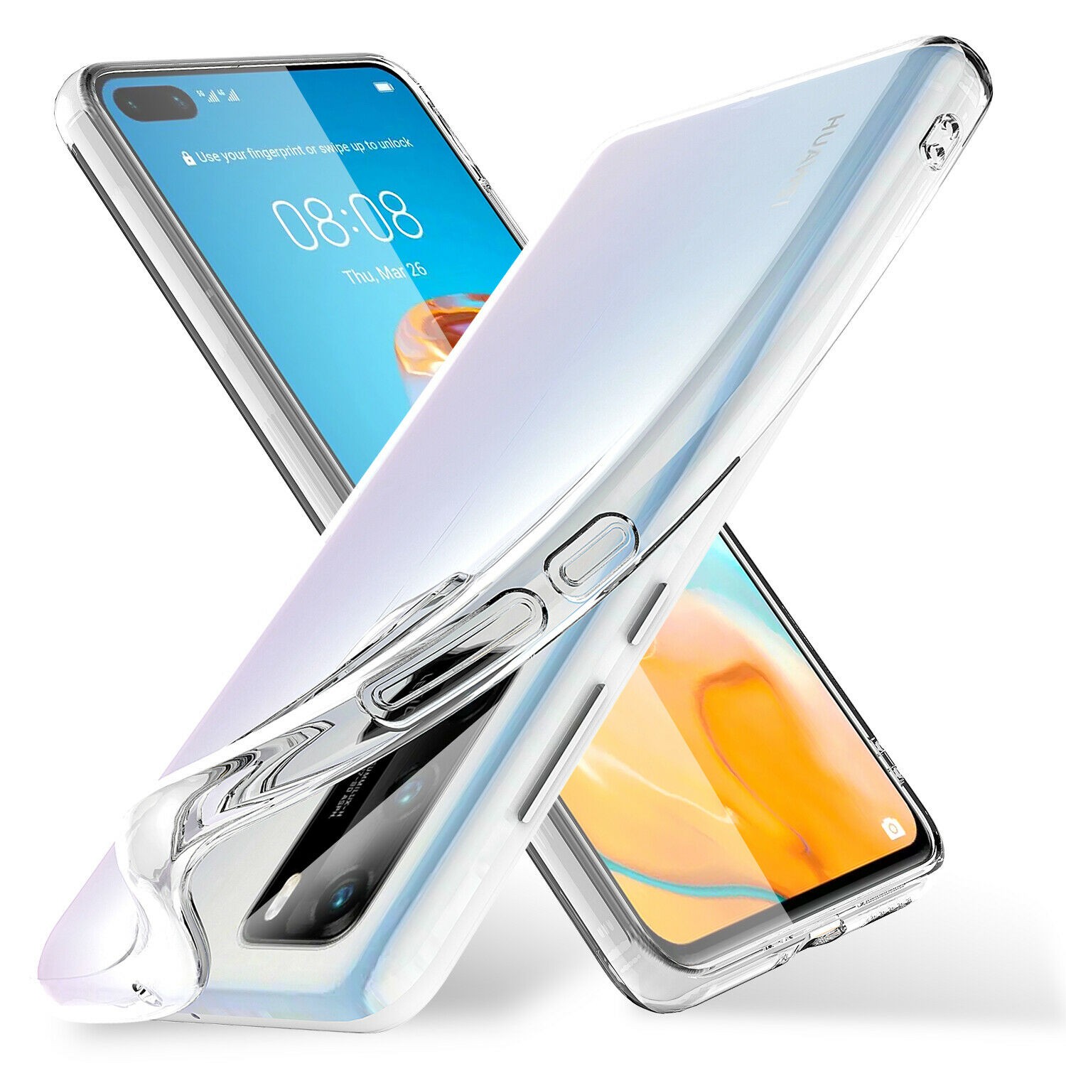 P40 Pro - Transparent TPU Skal