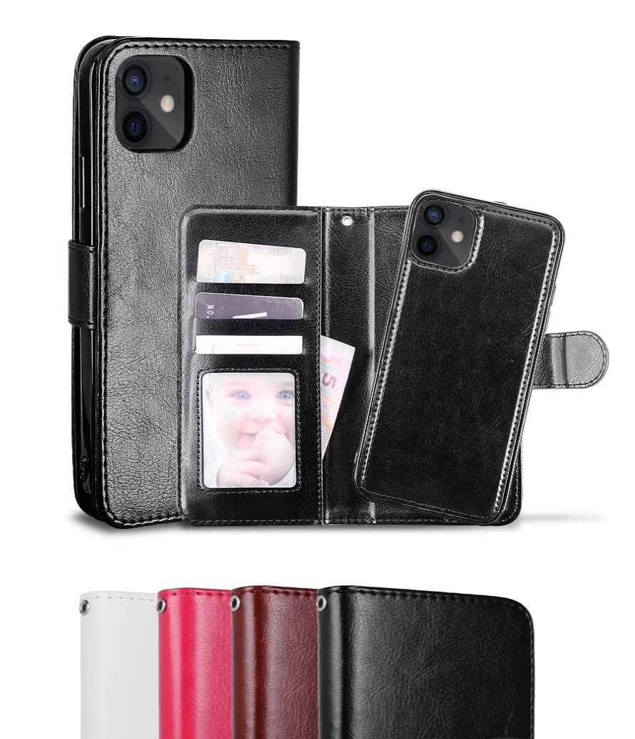 iPhone 12 Mini - Fodral / Magnet Skal 2in1 - Rosa