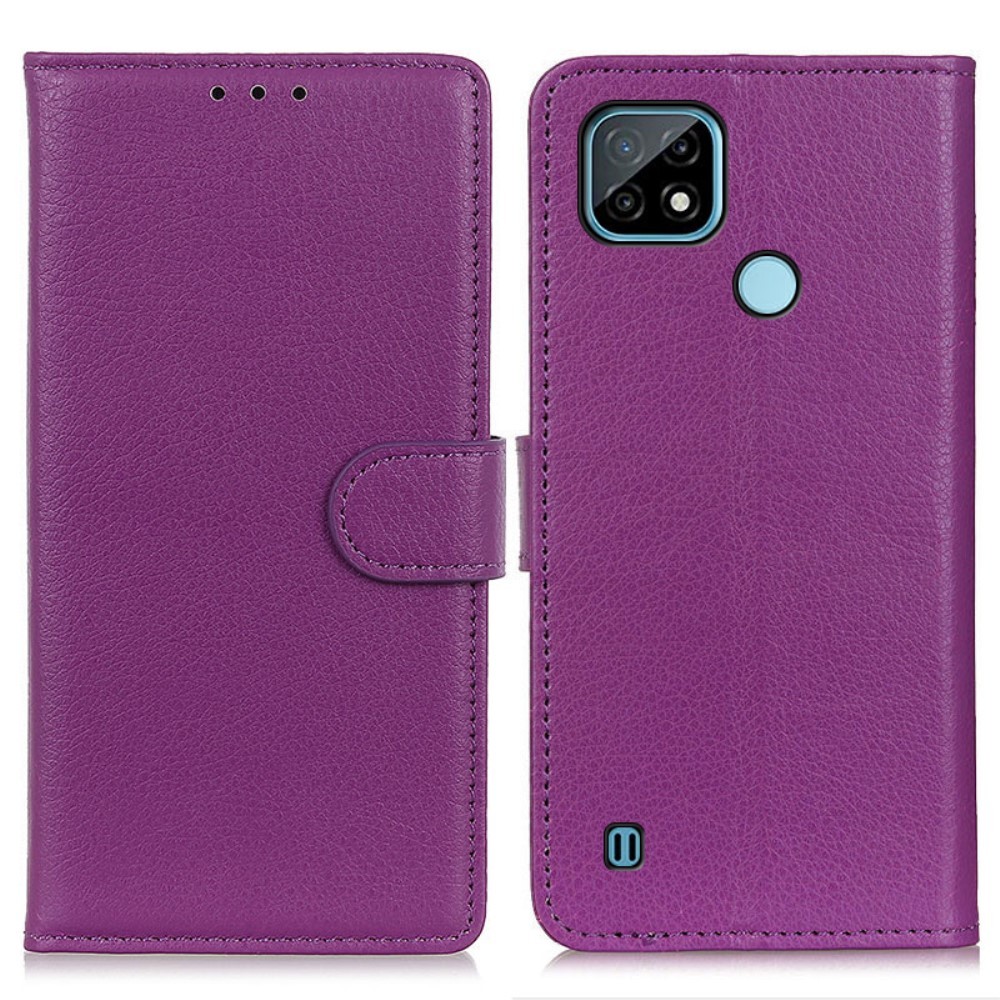 Realme C21 - Litchi Läder Fodral