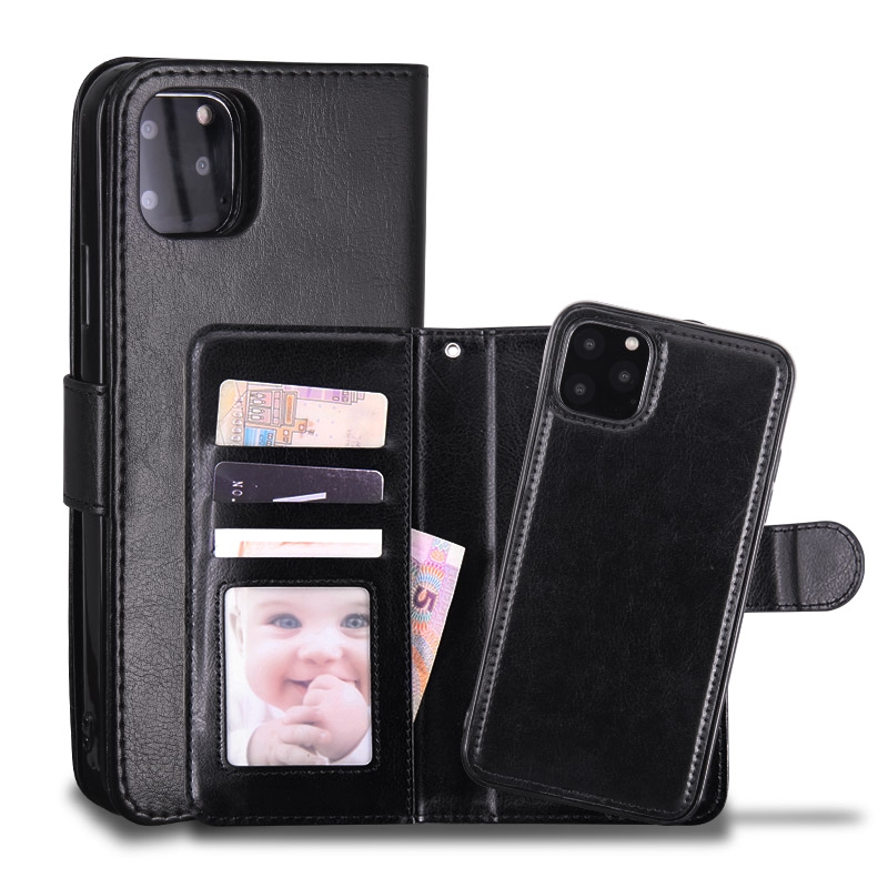 Samsung A51 - Plånboksfodral / Magnet Skal 2 in 1 - Svart