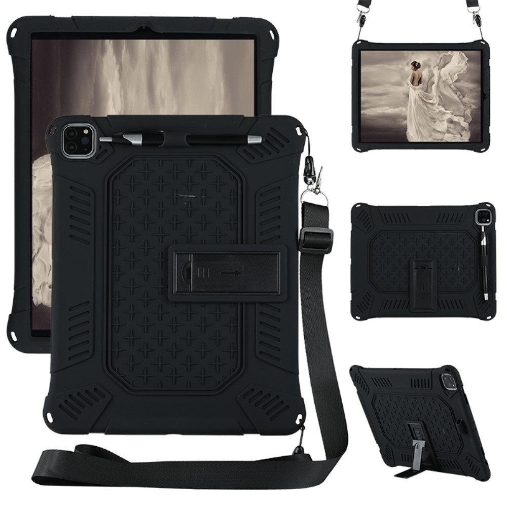 iPad Pro 12.9 (2018/2020/2021) - Hybrid Skal Kickstand Och Rem